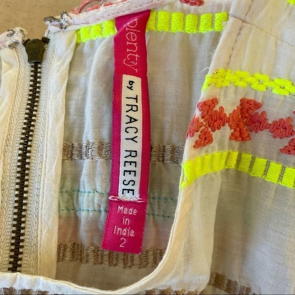 Plenty by Tracy Reese Neon & Cream Fit & Flare Dress size 2 & 8 - Picture 10 of 16